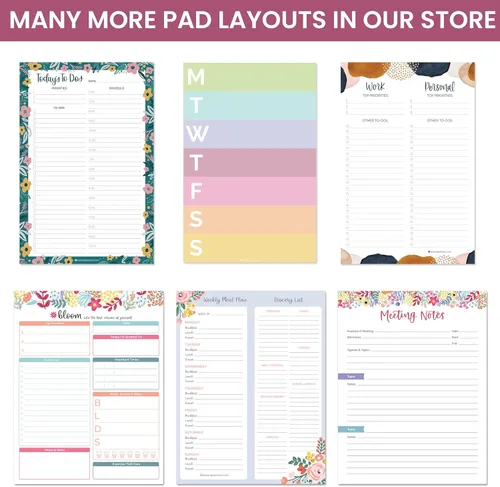 Vista 6 de Bloc de notas para planificación Bloom Daily Planners 6 x 9, 6" x 9" lista de abarrotes