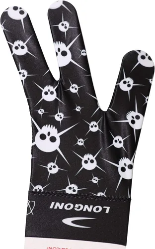 Vista 4 de Longoni Guante de taco de billar Fancy Skull 4 para mano izquierda