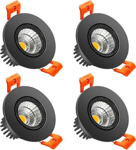 Vista 10 de LightingWill Downlight LED regulable de 2 pulgadas, luz de techo empotrable COB de 3 W, blanco ultra cálido 2700 K, CRI80, equivalente a bombillas