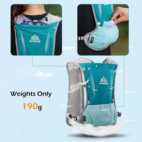 Vista 4 de TRIWONDER Hydration Backpack Vest for Men & Women, Water Pack for Hiking, Camping, Climbing & Cycling, Lightweight Daypack