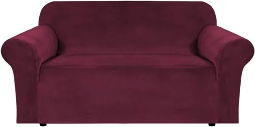 Vista 98 de H.VERSAILTEX Fundas de Sofá de Terciopelo Elástico Fundas de Sofá Grande Fundas de Sofá Protector de Muebles Suave con Fondo Elástico