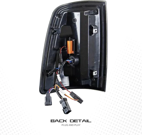 Vista 5 de inginuity time Luces traseras LED blancas transparentes para Dodge RAM 1500 2009-2018 y 2010-2018 RAM 2500/3500 Facelift 4ª generación Lámparas