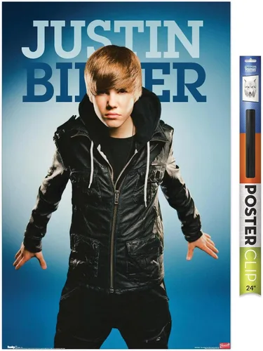 Vista 20 de Trends International Justin Bieber - Fly Wall Poster, 14.725" x 22.375", Barnwood Framed Version