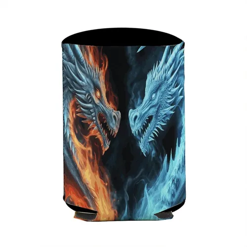Vista 8 de Ice And Fire Dragons Reusable Insulated Neoprene Iced Coffee Cup Sleeve Funny Drink Sleeve for Cold Beverages Cute Beverage Holder for Iced Coffee