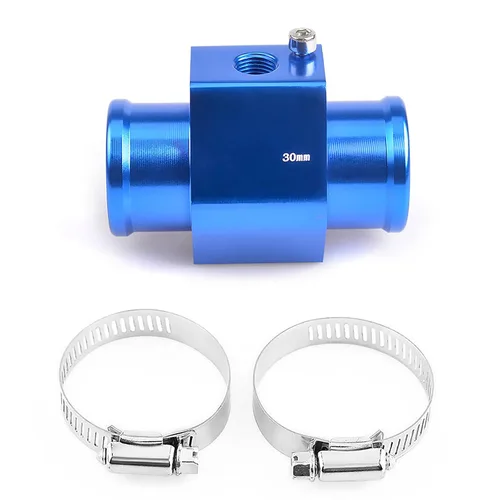 Vista 15 de Adaptador de abrazadera para sensor de temperatura de agua de aluminio, tubo de unión de temperatura de agua, medidor de temperatura, abrazaderas