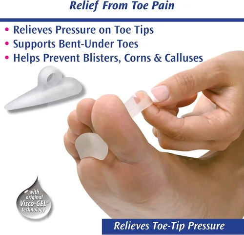 Vista 4 de PediFix Visco-gel - Cojín para dedos de martillo, pequeño derecho