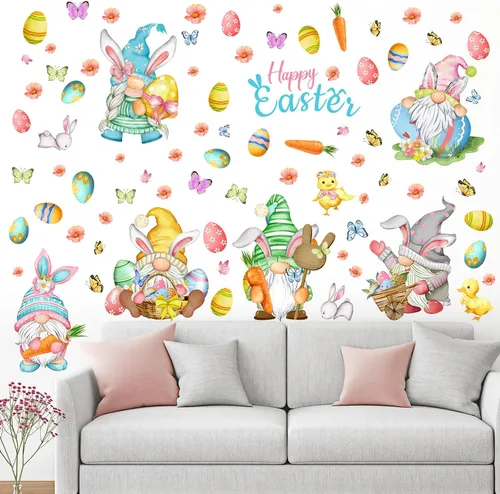 Vista 12 de Eersida 6 hojas de calcomanías de pared de estilo boho para libros, calcomanías de regreso a clases para aulas, calcomanías de vidrio para el primer