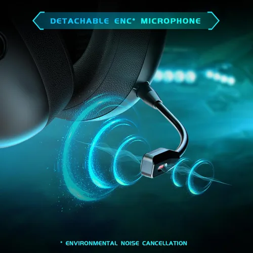 Vista 5 de Auriculares inalámbricos para juegos para PC, PS5, PS4, Mac, Nintendo Switch, auriculares para juegos con micrófono, auriculares Bluetooth 5.3