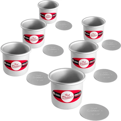 Vista 8 de Molde para tarta redondo de aluminio anodizado Fat Daddio con base extraíble