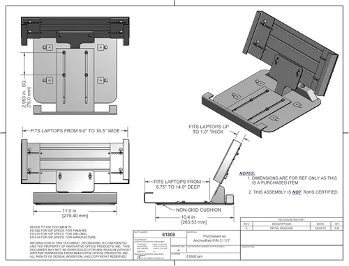 Vista 5 de 31177ARM Soporte de seguridad para laptop (soporte de brazo no incluido)
