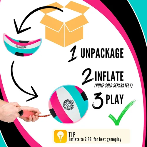 Vista 6 de La Voleibol Interior – Balón de Práctica para Niños Equipo y Accesorios de Voleibol Suave y Silencioso para Interior, de Espuma de Toque Seguro