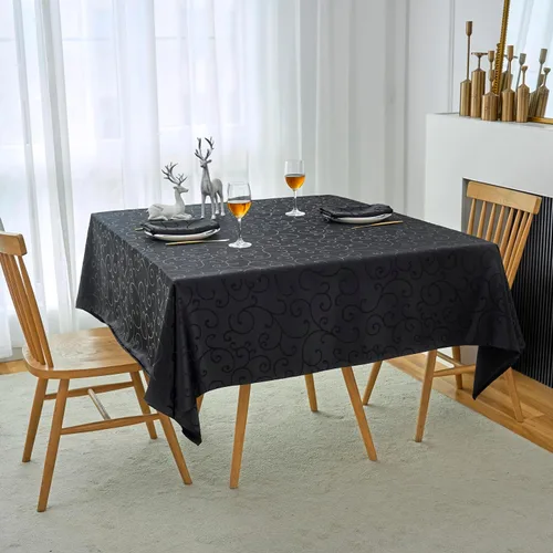 Vista 43 de Marina Decoration Mantel jacquard resistente al agua, grueso, elegante, de lujo, de lujo, con ramas de damasco, decorativo, para el hogar, cocina