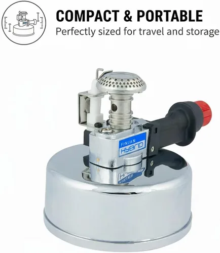 Vista 6 de Portable Mini Butane Torch Burner for Siphon Coffee (Vacuum Pot) – Adjustable Flame, Refillable Tabletop Bunsen Burner for Brewing, Fondue & Lab Use