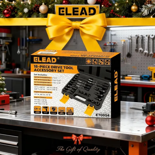 Vista 8 de Juego de extensión de enchufe de impacto de 18 piezas: barra de extensión de enchufe de accionamiento de 1/4", 3/8" y 1/2", juego de adaptadores