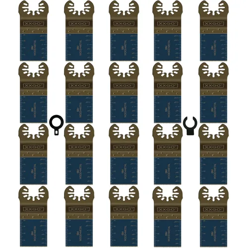 Vista 10 de XXGO 3 piezas de cuchillas oscilantes de titanio multiherramienta de alcance extra largo para metal madera clavos tornillos plástico ajuste