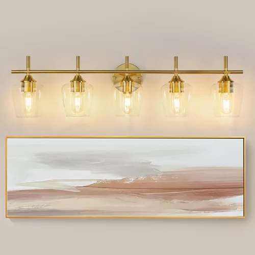 Vista 17 de Accesorios de luz de baño de 2 luces, Luz de tocador moderna negra, Lámpara de pared de baño para espejo, cocina, dormitorio, pasillo, sala