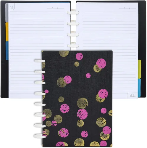 Vista 136 de Talia - Cuadernos de notas con tapas, planificador, personalizables, (Rosa de los 90, Junior (5.5 pulgadas x 8.5 pulgadas))