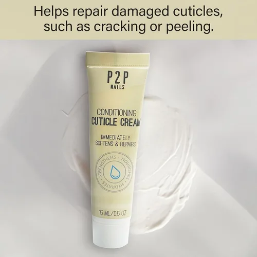 Vista 2 de Crema acondicionadora para cutículas: suavizante nutritivo y de secado rápido para una salud adecuada de las uñas