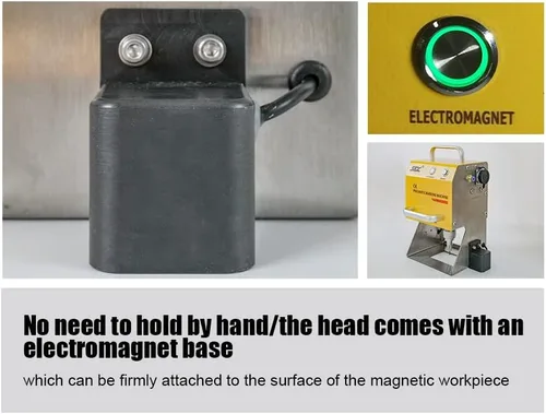 Vista 4 de Máquina neumática de marcado de puntos Peen de control digital de EE.UU. Máquina de grabado de metales Máquina de marcado neumática Campo de 80 ×