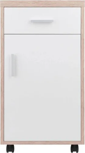 Vista 5 de Winsome Wood Kenner Home Office, madera recuperada, blanco, grande