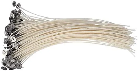 100 mechas para velas, de humo bajo, para hacer velas, ecológicas, hechas a mano, 25 cm