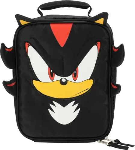 Vista 5 de AI ACCESSORY INNOVATIONS Sonic The Hedgehog - Lonchera aislada Knuckles Mini enfriador para juegos con características 3D y mango acolchado superior