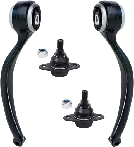 Vista 120 de Detroit Axle - Ejes de eje delantero izquierdo derecho CV + brazos de control delanteros inferiores de repuesto para Ford Focus 2000-2004 - Juego