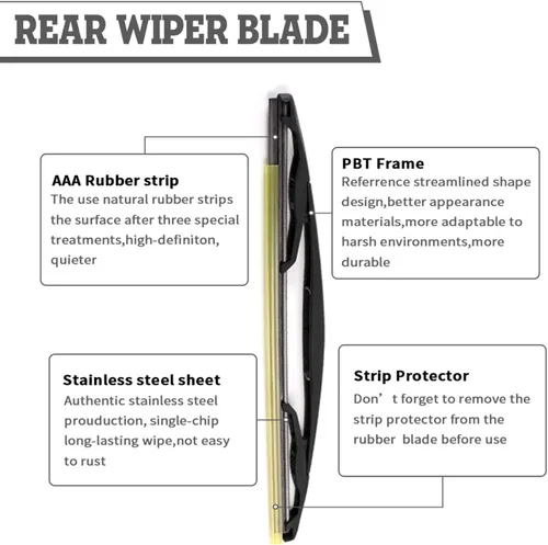 Vista 5 de Juego de tuercas para limpiaparabrisas trasero, repuesto para Ford Escape 2008-2012, FLEX 2009-2019, Mercury Mariner 2008-2011, Mazda Tribute