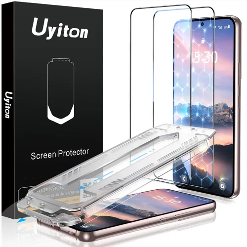 Vista 10 de Uyiton UnBreak-Glass Screen Protector, [Ultrasonic Fingerprint Support][Auto-Alignment Frame] Scratch-Resistant Bubble-Free Screen Protector(6.8