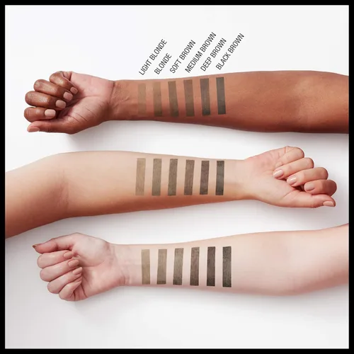 Vista 6 de Maybelline Brow Extensions - Crayón de pomada con fibras, maquillaje en lápiz para cejas, maquillaje de ojos, acabado mate suave, para cejas más