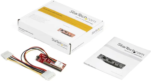 Vista 4 de StarTech. com Adaptador de disco duro SATA a IDE de 2,5 o 3,5 pulgadas para acoplamiento de disco duro (SAT2IDEADP)