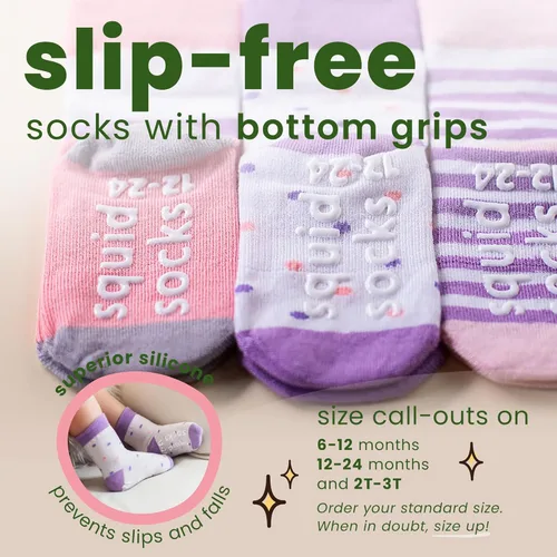 Vista 4 de squid socks Calcetines de viscosa de bambú 0-6M, 6-12M, 12-24M y 2T-3T Calcetines que se mantienen puestos