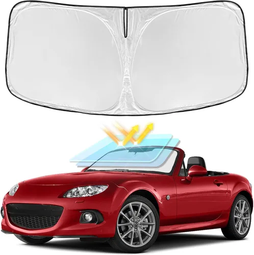 Vista 190 de Parasol para parabrisas de 4 capas, ajuste personalizad, tela 240T, plegable, bloquea los rayos ultravioletas, accesorios de automóvil