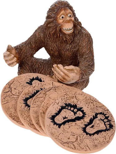 Vista 17 de Pine Ridge Juego de 5 posavasos de whisky envejecido 1840 con soporte, posavasos rústicos para mesa de whisky y sala de bourbon - Accesorios únicos