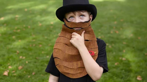 Last-Minute Halloween Costume: Felt Beards