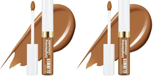Vista 37 de Corrector de Revlon Glimmer, maquillaje líquido para debajo de los ojos, hecho con cafeína, vitamina C y esteviosido, 115 Amarillo, 0.3 fl oz
