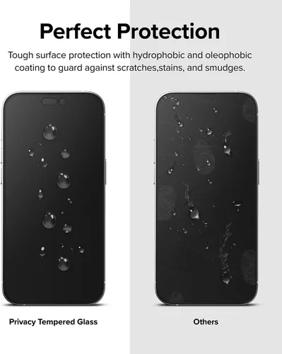 Vista 9 de Ringke Fusion-X - Funda compatible con iPhone 14 Pro Max [negra] + vidrio de privacidad compatible con iPhone 14 Pro Max