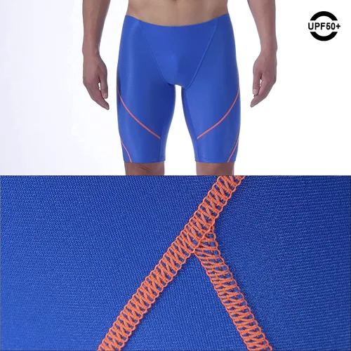 Vista 5 de MY KILOMETRE Traje de baño Jammer sólido de natación Jammers Endurance Long Racing Training Traje de baño