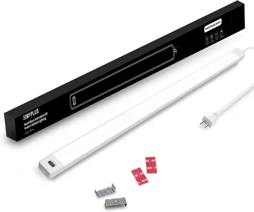 Vista 20 de MYPLUS Luces LED bajo gabinete de 16 pulgadas con sensor de movimiento manual, iluminación bajo mostrador 4000K blanco natural, regulable, Plug and