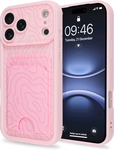 Vista 121 de MZELQ Funda compatible con iPhone 14 Pro, funda de TPU para tarjetero con cubierta de billetera, protección de cámara + protector de pantalla, funda