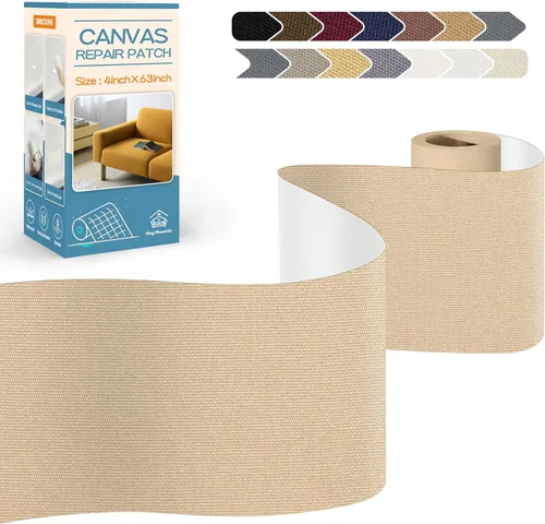 Vista 51 de KING MOUNTAIN Cinta de reparación de lona, parche para equipos para exteriores, 4 x 63 pulgadas, impermeable, autoadhesiva para reparar cubiertas