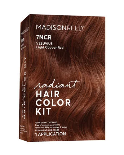 Vista 46 de Madison Reed - Kit de tinte radiante para el cabello, tinte permanente para el cabello, 100 % cobertura de canas, sin amoníaco, rojo Trieste 5NRM