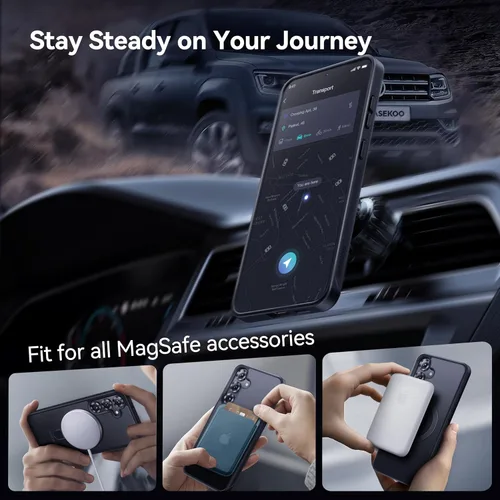 Vista 4 de CASEKOO Funda magnética patentada para Samsung Galaxy S25 Plus [protección militar contra caídas de 16 pies] [compatible con MagSafe] Funda delgada