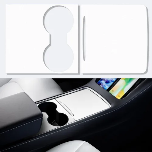 Vista 11 de Farmogo Kit de consola central de carbono para Tesla Model Y Juniper 2025-2026 y modelo 3 Highland 2024-2026, accesorios de 3 piezas de cubierta