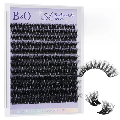 Vista 20 de B&Q - Kit de racimos de pestañas Wispy Flora - Feath5D 01, kit de racimos de pestañas con pegamento y herramientas, kit de pestañas ligeras