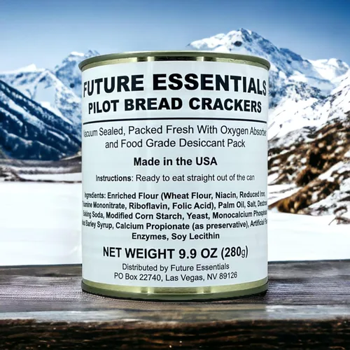 Vista 8 de Future Essential Sailor Pilot Bread Crackers Galletas de barco Hardtack Comida de supervivencia de emergencia 30 años de vida útil Listo