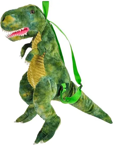 Vista 4 de Rhode Island Novelty 20" Dino Mochila T-Rex, Verde