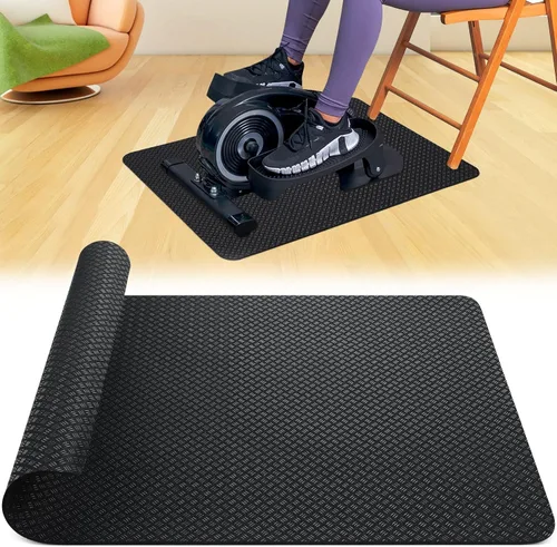 Vista 13 de TOBWOLF Non-Slip Workout Mat for Ellipse Leg Exerciser, Ellipse Machine Mat, Exercise Mat for Under Desk Ellipticals, Suitable for Electric Seated