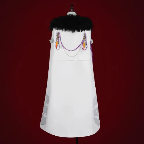 Vista 32 de Disfraz de cosplay de Fatui Harbingers, traje de Genshin Impact, traje de bufón y doctor gallo para hombre