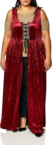 Vista 2 de Forum Novelties - Vestido de encaje medieval para mujer